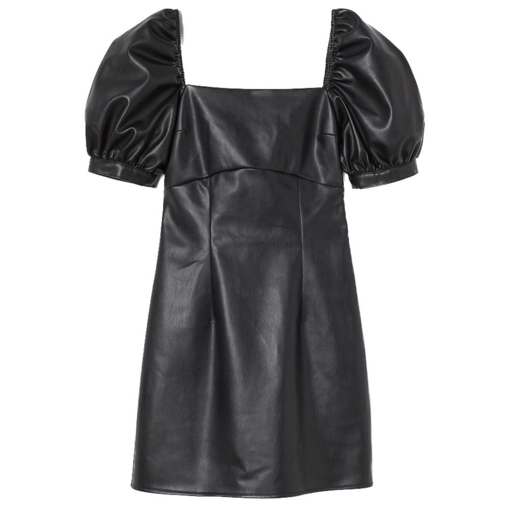 Faux Leather Dress - Picture 1 of 5